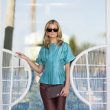 Sabrina Top - Dusty Aqua