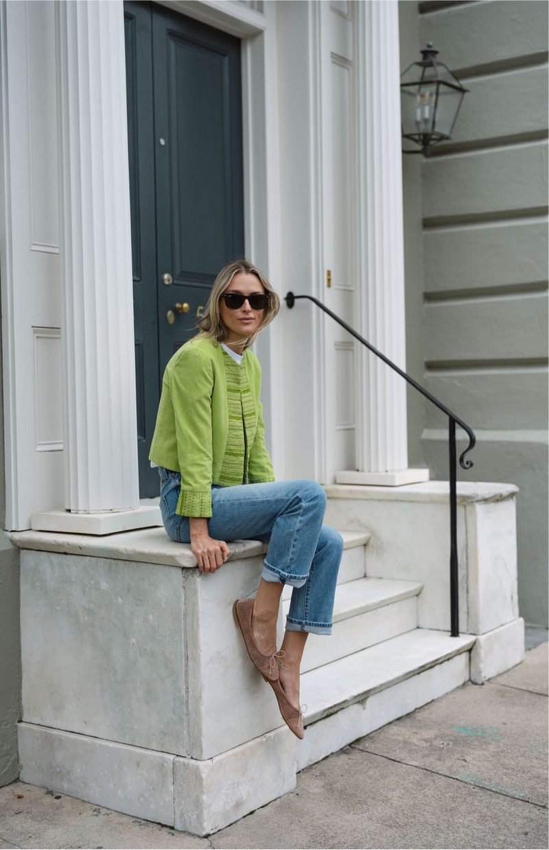 Diana Jacket Cord - Chartreuse