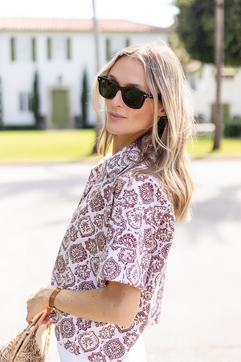 Antibes Button Down - Coco Moroccan Medallion