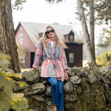 Hazel Wrap Jacket - Rose Kilim Patchwork