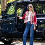 Fringe Jacket - Cherry