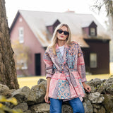 Hazel Wrap Jacket - Rose Kilim Patchwork