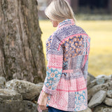 Hazel Wrap Jacket - Rose Kilim Patchwork