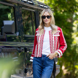 Fringe Jacket - Cherry