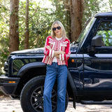 Fringe Jacket - Cherry