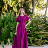 Sabrina Dress- Aubergine
