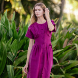 Sabrina Dress- Aubergine