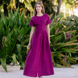 Sabrina Dress- Aubergine