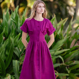 Sabrina Dress- Aubergine