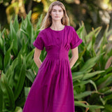 Sabrina Dress- Aubergine