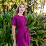 Sabrina Dress- Aubergine