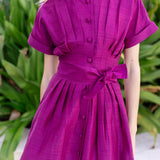 Sabrina Dress- Aubergine