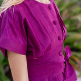 Sabrina Dress- Aubergine