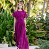 Sabrina Dress- Aubergine