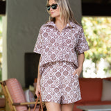 Cabana Short Poplin - Coco Moroccan Medallion