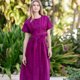 Sabrina Dress- Aubergine