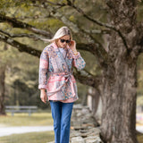Hazel Wrap Jacket - Rose Kilim Patchwork