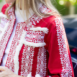 Fringe Jacket - Cherry