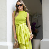 Cartagena Wrap Skirt - Matcha