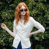 Colette Jacket Corduroy - Warm White