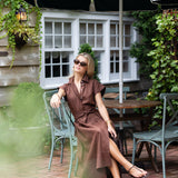 Betty Dress Linen - Coco