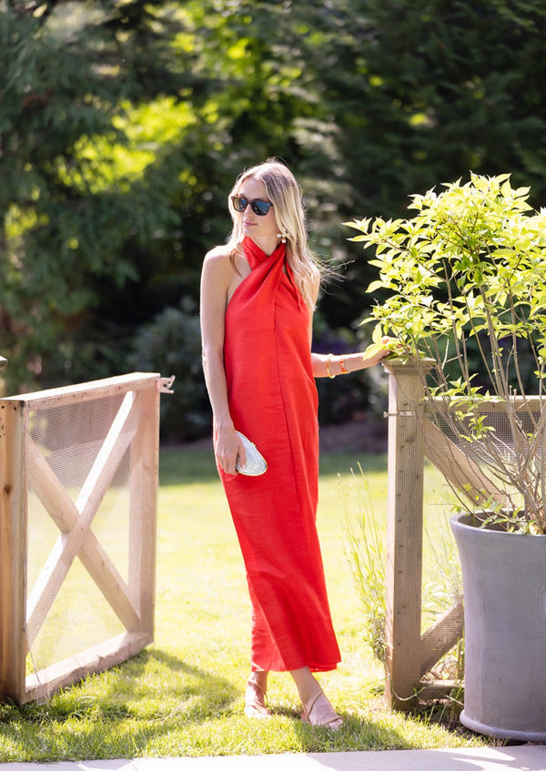 Stephanie Dress - Fiery Red
