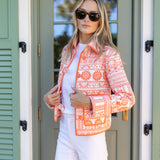 Dakota Jacket - Coral Tulum Stripe