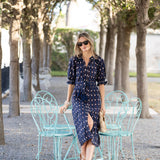 Zoe Dress Ikat - Twilight