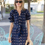 Zoe Dress Ikat - Twilight