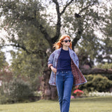 Hazel Wrap Jacket - Peacoat Venetian Tile