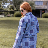 Hazel Wrap Jacket - Peacoat Venetian Tile