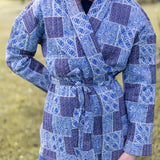 Hazel Wrap Jacket - Peacoat Venetian Tile