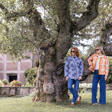 Hazel Wrap Jacket - Peacoat Venetian Tile