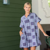 Twiggy Dress - Peacoat Venetian Tile