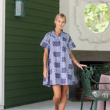 Twiggy Dress - Peacoat Venetian Tile