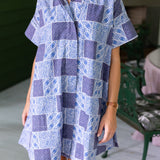 Twiggy Dress - Peacoat Venetian Tile