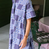 Twiggy Dress - Peacoat Venetian Tile