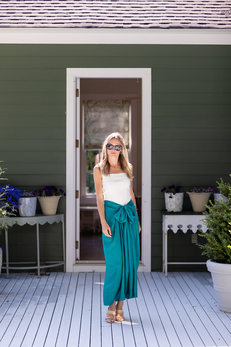 Cartagena Wrap Skirt - Jade