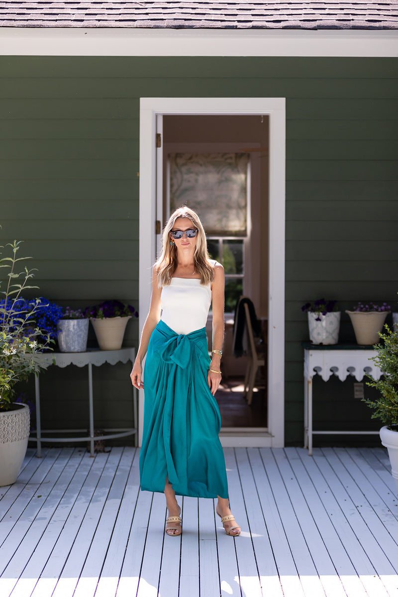 Cartagena Wrap Skirt - Jade