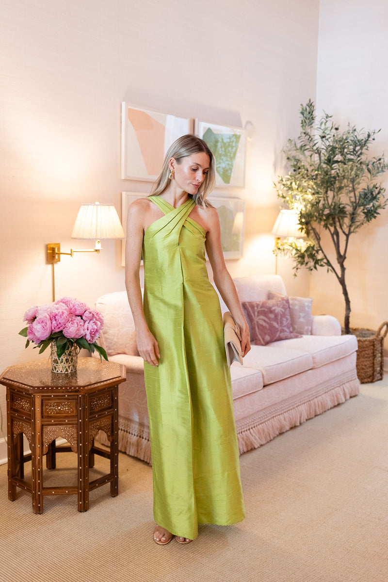 Camille Dress - Chartreuse