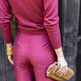 Julia Pant - Burgundy