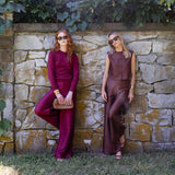 Julia Pant - Burgundy