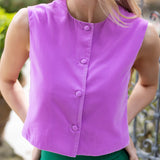 Blair Top Velvet - Lilac