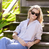 Carolyn Shirt Striped - Moss