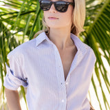 Carolyn Shirt Striped - Moss