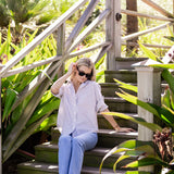 Carolyn Shirt Striped - Moss