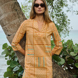 Mariah Tunic Dress - Mango Patchwork