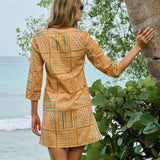 Mariah Tunic Dress - Mango Patchwork