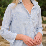 Husband Shirt - Chambray Bandana