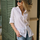 Halsey Linen Shirt - Blanc
